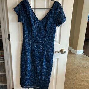 JS Collections beautiful blue dress. Worn once. Perfect for wedding.